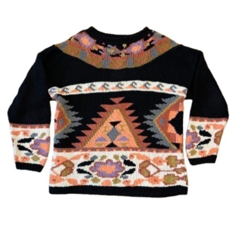 Forenza Vintage Gorgeous Loose Fit Knit Sweater. 55% Ramie 45% Cotton